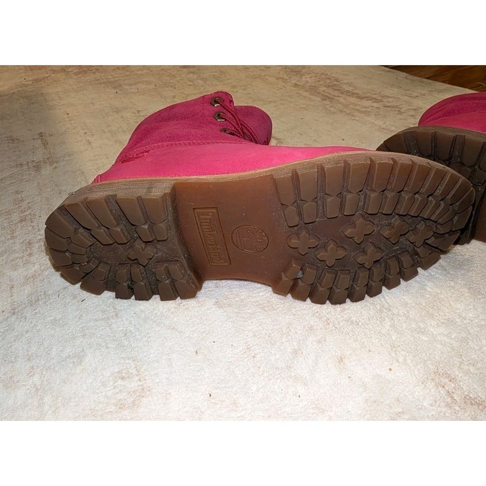 Timberland Womens Boots Fuchsia Pink Nubuck A14AK 6W Waterproof Gorpcore - Picture 7 of 10